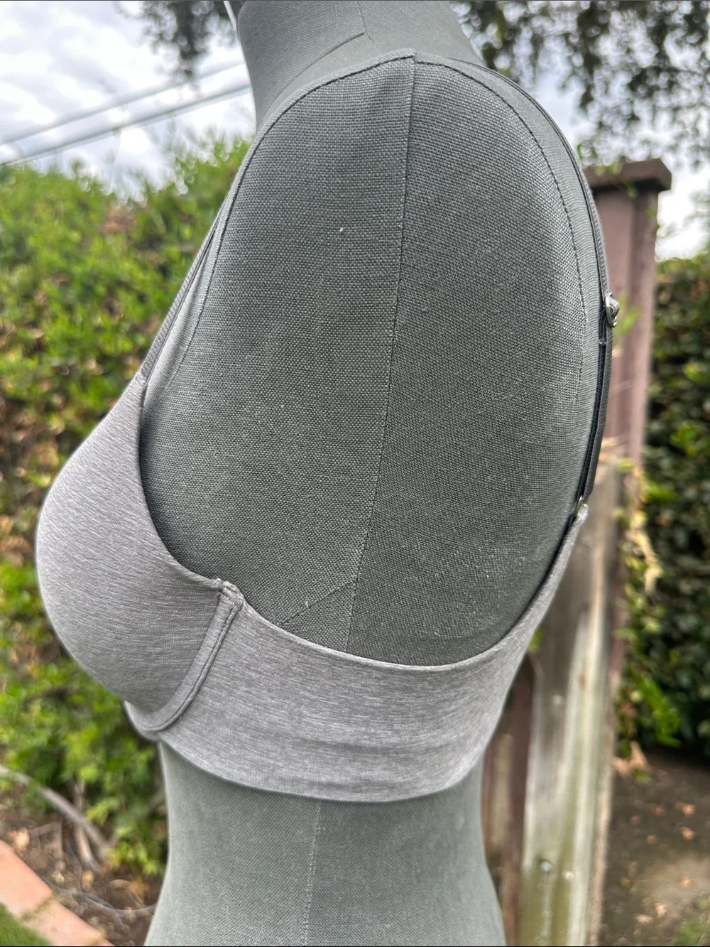 aerie Light Gray Padded T-Shirt Bra